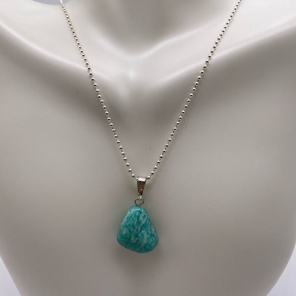 Amazonite Stone Pendant from Brazil 🇧🇷 - Picture 3 of 4